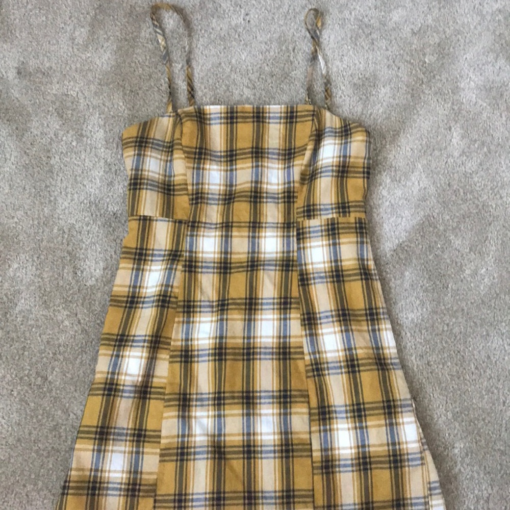 Plaid mini dress